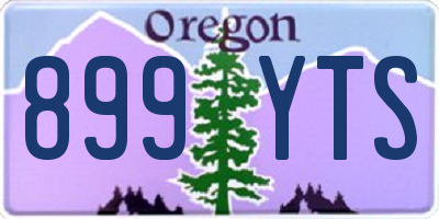 OR license plate 899YTS
