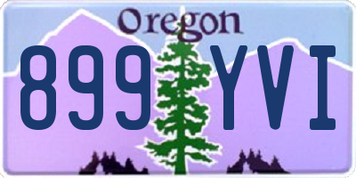 OR license plate 899YVI