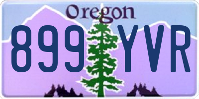 OR license plate 899YVR
