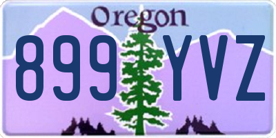 OR license plate 899YVZ