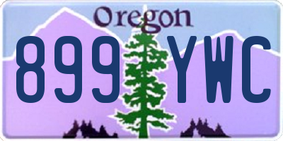 OR license plate 899YWC