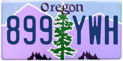 OR license plate 899YWH