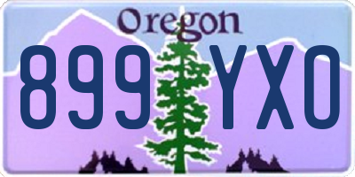 OR license plate 899YXO