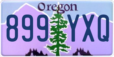 OR license plate 899YXQ