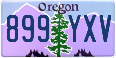 OR license plate 899YXV