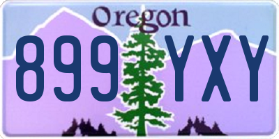 OR license plate 899YXY