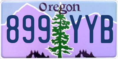 OR license plate 899YYB