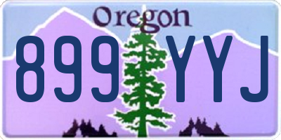 OR license plate 899YYJ