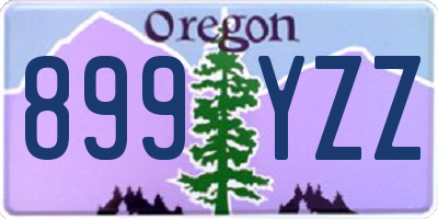 OR license plate 899YZZ