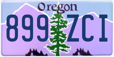 OR license plate 899ZCI