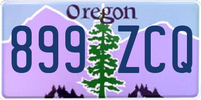 OR license plate 899ZCQ