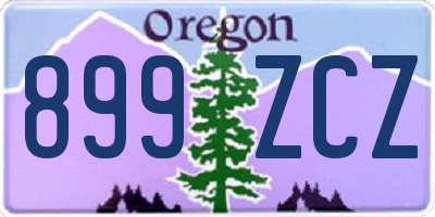OR license plate 899ZCZ