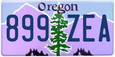 OR license plate 899ZEA