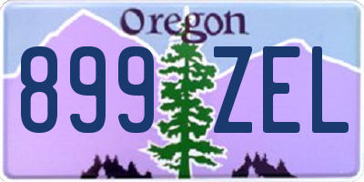 OR license plate 899ZEL