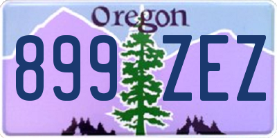 OR license plate 899ZEZ