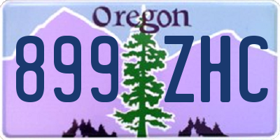 OR license plate 899ZHC