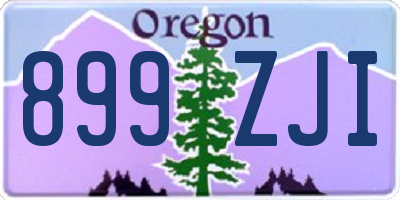 OR license plate 899ZJI