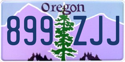 OR license plate 899ZJJ