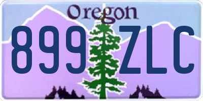 OR license plate 899ZLC