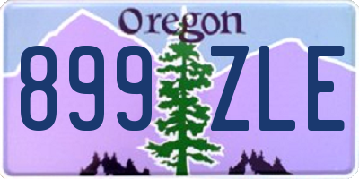 OR license plate 899ZLE