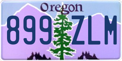 OR license plate 899ZLM