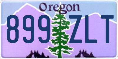 OR license plate 899ZLT