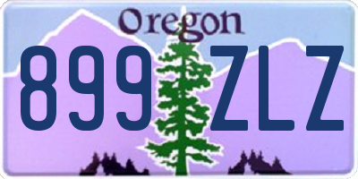 OR license plate 899ZLZ