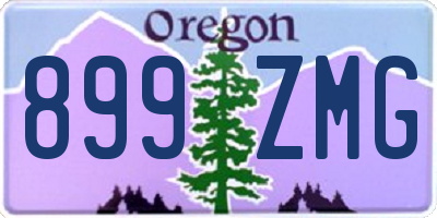 OR license plate 899ZMG