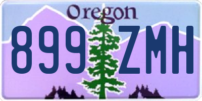 OR license plate 899ZMH