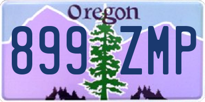 OR license plate 899ZMP