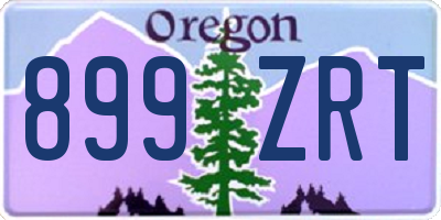 OR license plate 899ZRT
