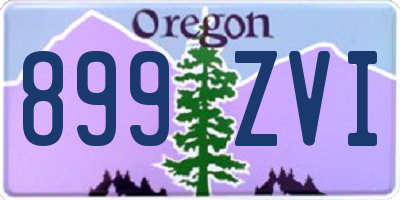 OR license plate 899ZVI