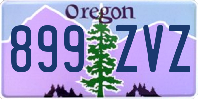 OR license plate 899ZVZ