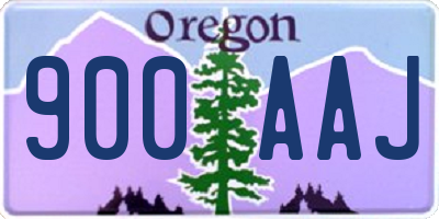OR license plate 900AAJ