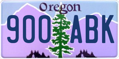 OR license plate 900ABK