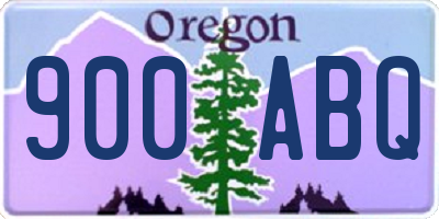 OR license plate 900ABQ