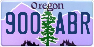 OR license plate 900ABR