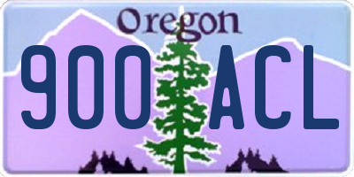 OR license plate 900ACL