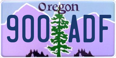OR license plate 900ADF