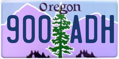 OR license plate 900ADH