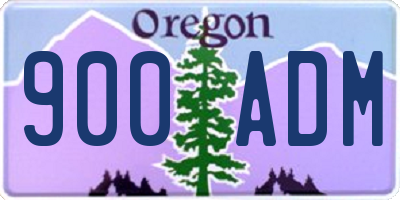 OR license plate 900ADM