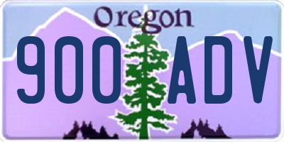 OR license plate 900ADV