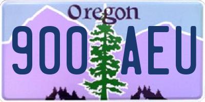 OR license plate 900AEU