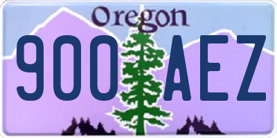 OR license plate 900AEZ