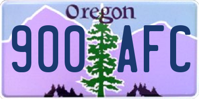 OR license plate 900AFC