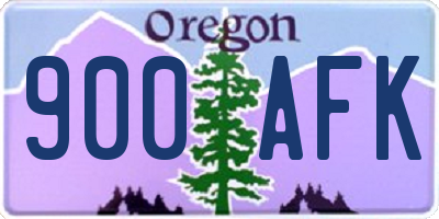 OR license plate 900AFK