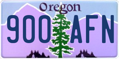 OR license plate 900AFN