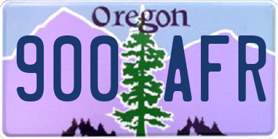 OR license plate 900AFR