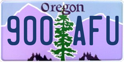 OR license plate 900AFU