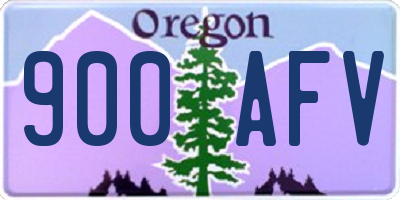 OR license plate 900AFV